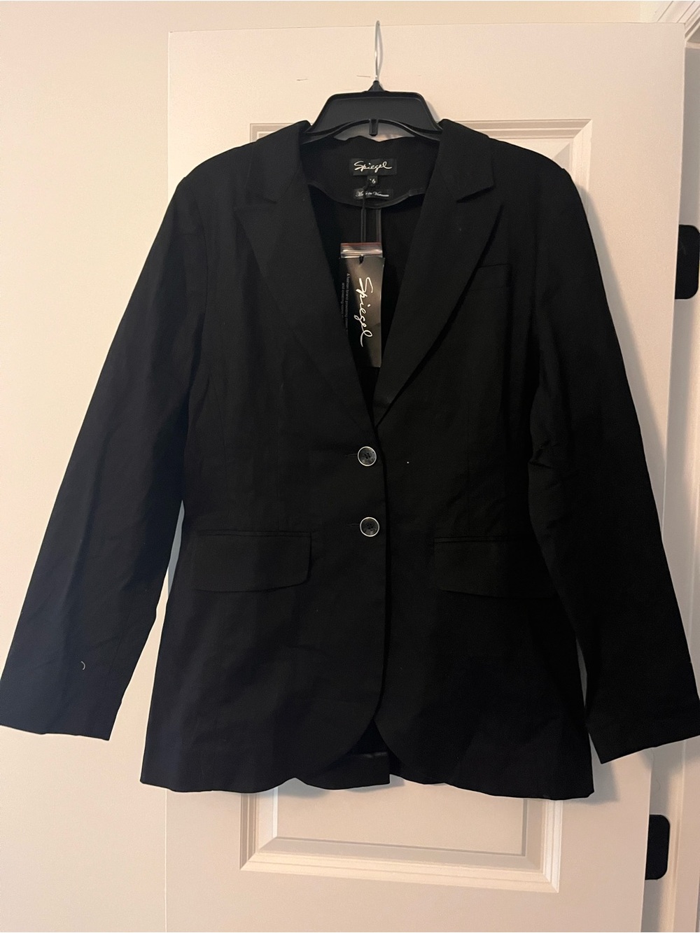 Spiegel Black Two-Button Women's Blazer